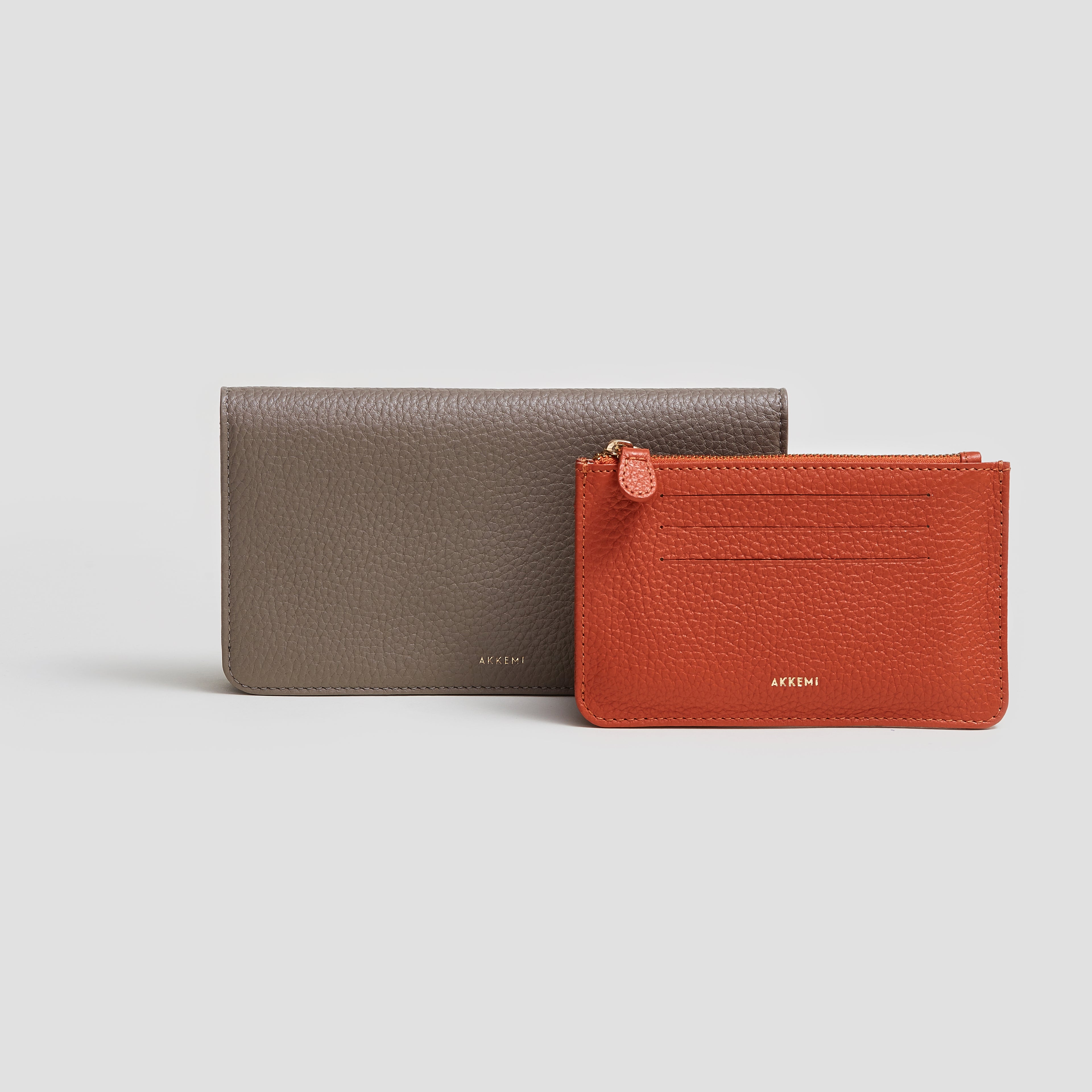 PORTEMONNAIE TAUPE | APRICOT